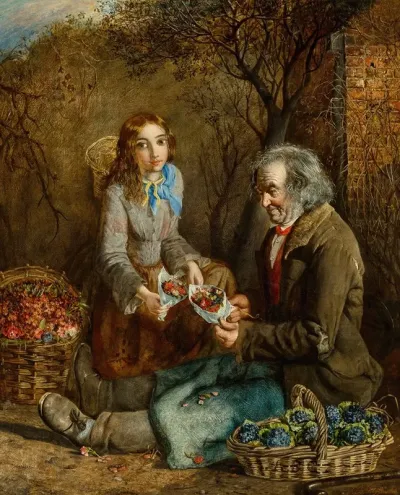 The Flower Seller And His Daughter