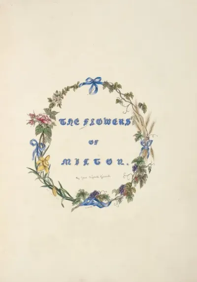 The Flowers Of Milton Title Page