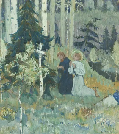 The Founding Of Trinity Sergius Monastery