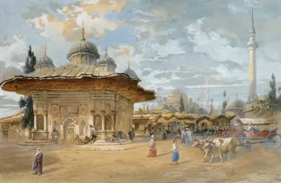 The Fountain Of Sultan Ahmed Iii Constantinople