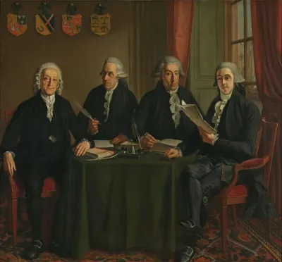 The Four Chief Commissioners Of The Amsterdam Harbor Works