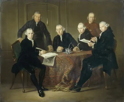 The Four Regents The Secretary And The House Father Of The Lepers House Of Amsterdam 1773