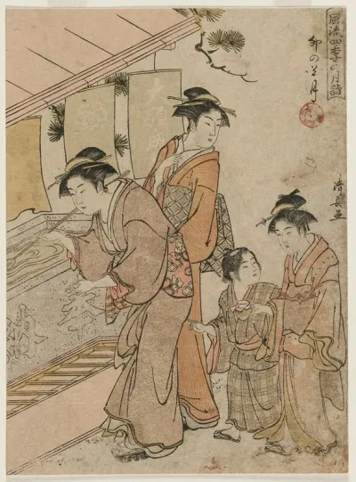 The Fourth Month From The Series Fashionable Monthly Visits To Temples In The Four Seasons