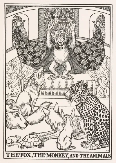 The Fox The Monkey And The Animals