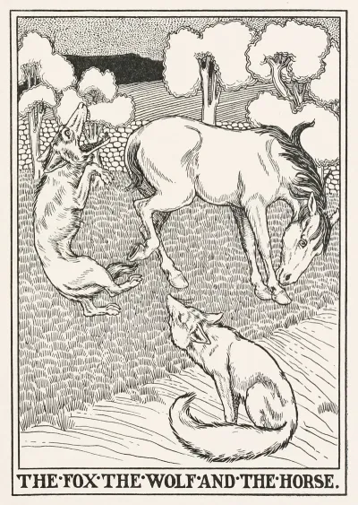 The Fox The Wolf And The Horse 2