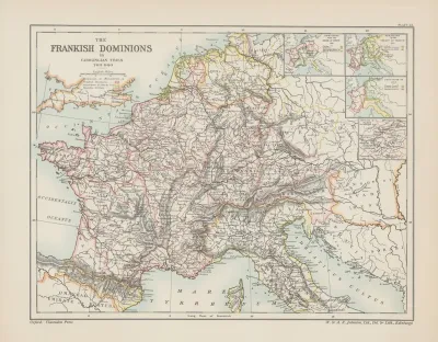 The Frankish Dominions In Carolingian Times 768