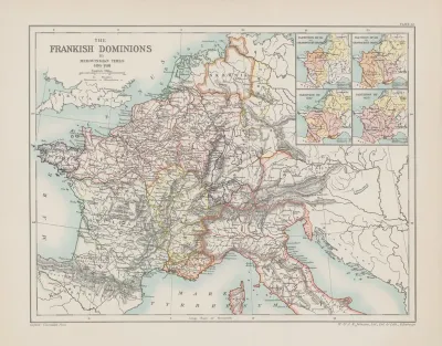 The Frankish Dominions In Merovingian Times 485