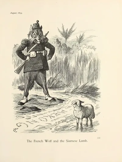 The French Wolf And The Siamese Lamb