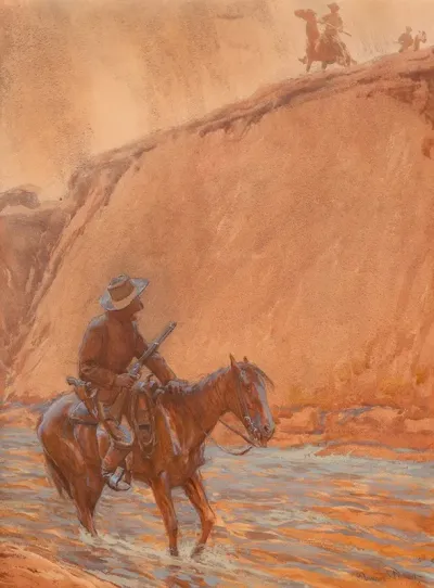 The Fugitives Horse Plunged Into The Deep Water