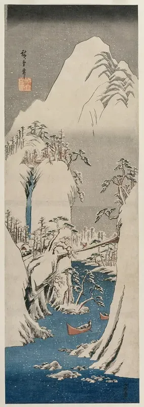 The Fuji River In The Snow