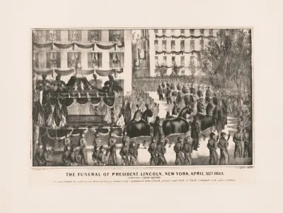 The Funeral Of President Lincoln New York April 25th 1865 Passing Union Square