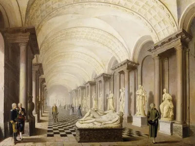The Gallery Of The Muses In The Royal Museum At The Royal Palace Stockholm