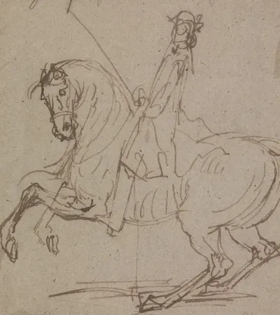 The Gallop With Left Legengraved As Plate 15 In Twenty Five Actions Of The Manage Horse