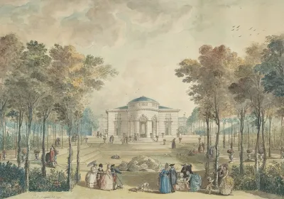 The Garden Facade Of Bagatelle