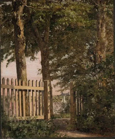 The Garden Gate Of The Artists Home At Blegdammen