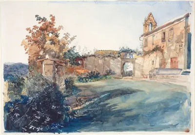 The Garden Of San Miniato Near Florence