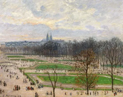 The Garden Of The Tuileries On A Winter Afternoon
