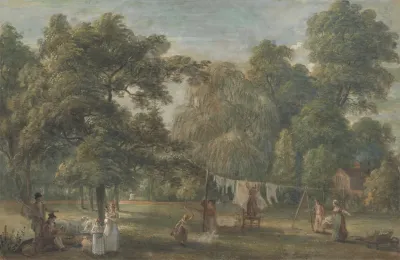 The Garden Of Thomas Sandbys House At Englefield Green Near Windsor