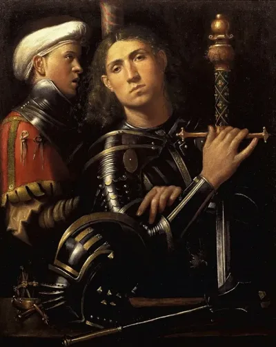 The Gattamelata Man In Armour With A Squire
