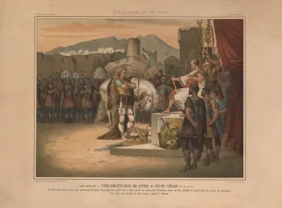 The Gauls Vercingetorix Surrenders To Julius Caesar 51 Bc
