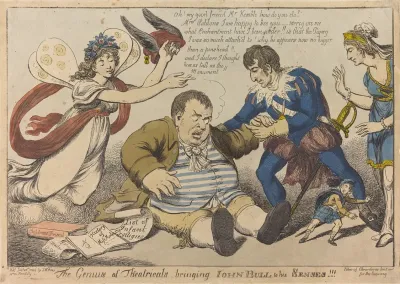 The Genius Of Theatricals Bringing John Bull To His Senses