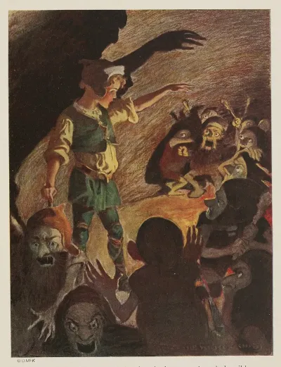 The Goblins Fell Back A Little When He Began And Made Horrible Grimaces All Through The Rhyme