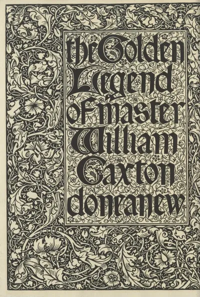 The Golden Legend Of Master William Caxton Done Anew Titlepage