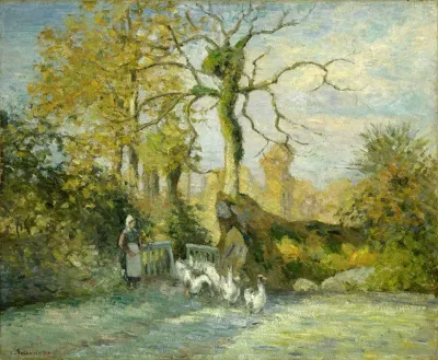 The Goose Girl At Montfoucault White Frost