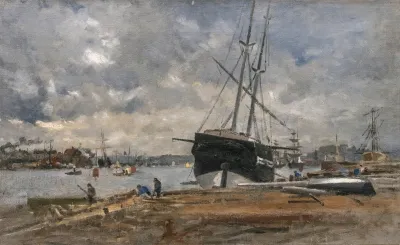The Gothenburg Harbour In The 1880s