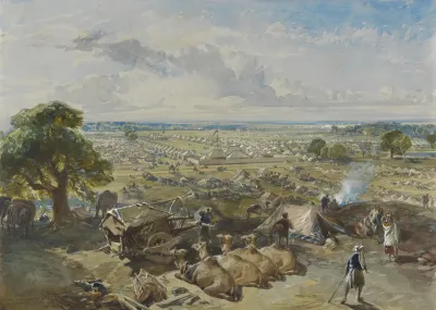 The Governor Generals And Commander In Chiefs Camp At Jalandhar 1 Febuary 1860