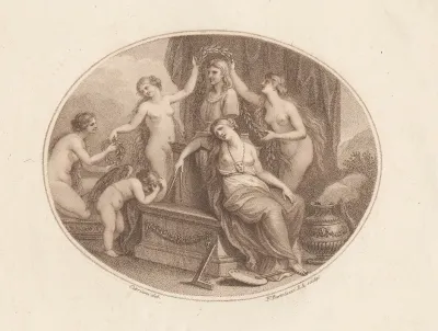 The Graces Crowning The Bust Of Raphael