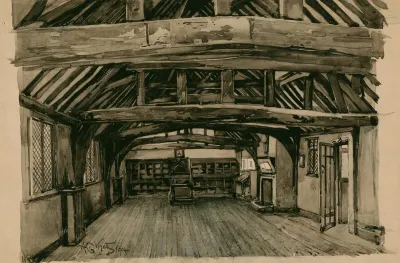 The Grammar School Stratford On Avon The Room Where Shakespeare Is Traditionally Said To Have Been Taught
