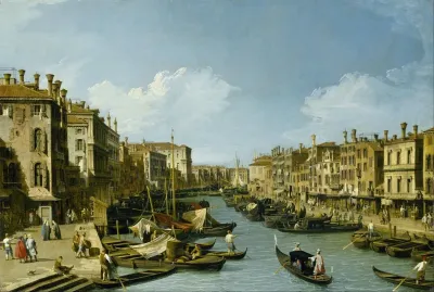 The Grand Canal Near The Rialto Bridge Venice