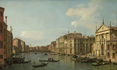 The Grand Canal Venice Looking South East From San Stae To The Fabbriche Nuove Di Rialto