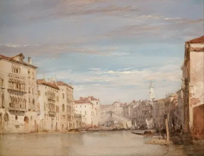 The Grand Canal Venice Looking Toward The Rialto