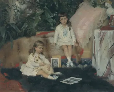 The Grand Dukes Boris And Kirill Vladimirovich As Children