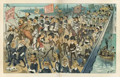 The Grand Opening March Over The Brooklyn Bridge