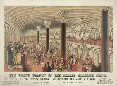 The Grand Saloon Of The Palace Steamer Drew
