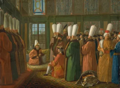 The Grand Vizier Giving Audience To The English Ambassador