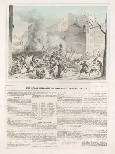 The Great Explosion In New York February 4th 1850