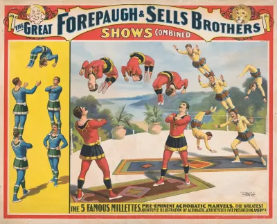 The Great Forepaugh Sells Brothers Shows Combined The 5 Famous Millettes