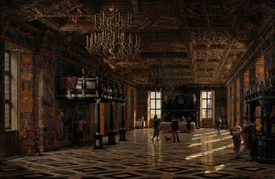 The Great Hall At Frederiksborg Castle During The Reign Of Christian Iv