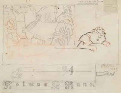 The Great Kalevala Poem Iii Sketch 3