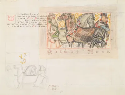 The Great Kalevala Poem Iii Sketch For The Opening Vignette
