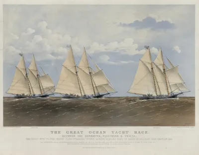The Great Ocean Yacht Race Between The Henrietta Fleetwing Vesta