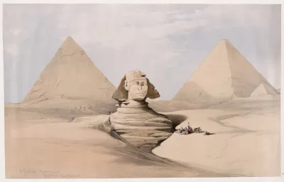 The Great Sphinx Pyramids Of Gizeh Giza July 17th 1839