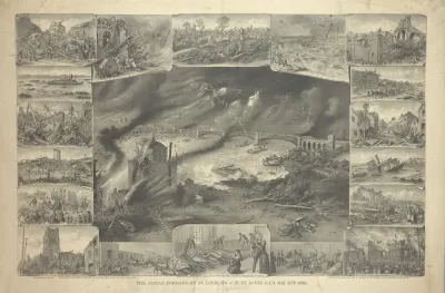 The Great Tornado At St Louis Mo And E St Louis Ills May 27th 1896