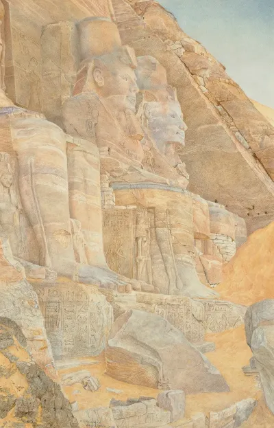 The Greater Temple Of Ramesses Ii At Abu Simbel Egypt