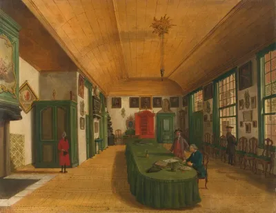 The Hall Of The Artistic Society Kunst Wordt Door Arbeid Verkregen Art Is Acquired Through Labor In Leiden
