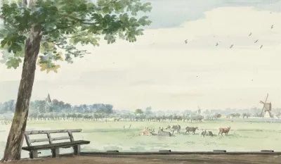 The Hamlet De Lindt In The Zwijndrechtse Waard Near Meerdervoort
